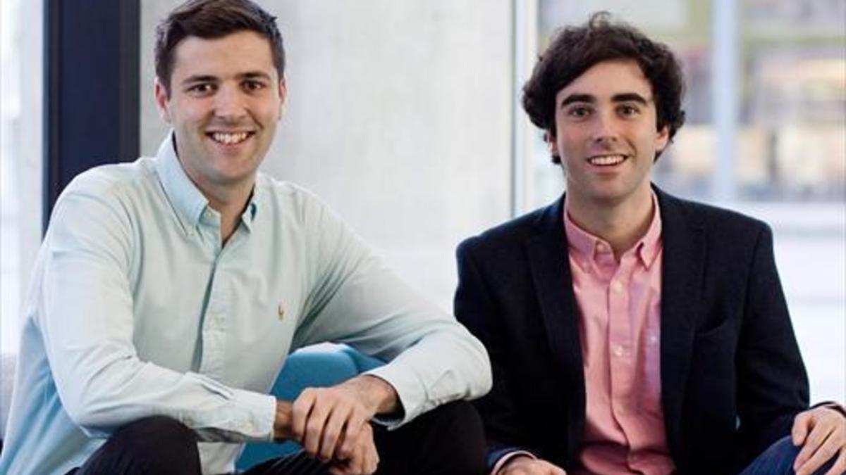 EMPRENDEDORES. Steve Pearce (izquierda) y Sam Coley, cofundadores de TickX.