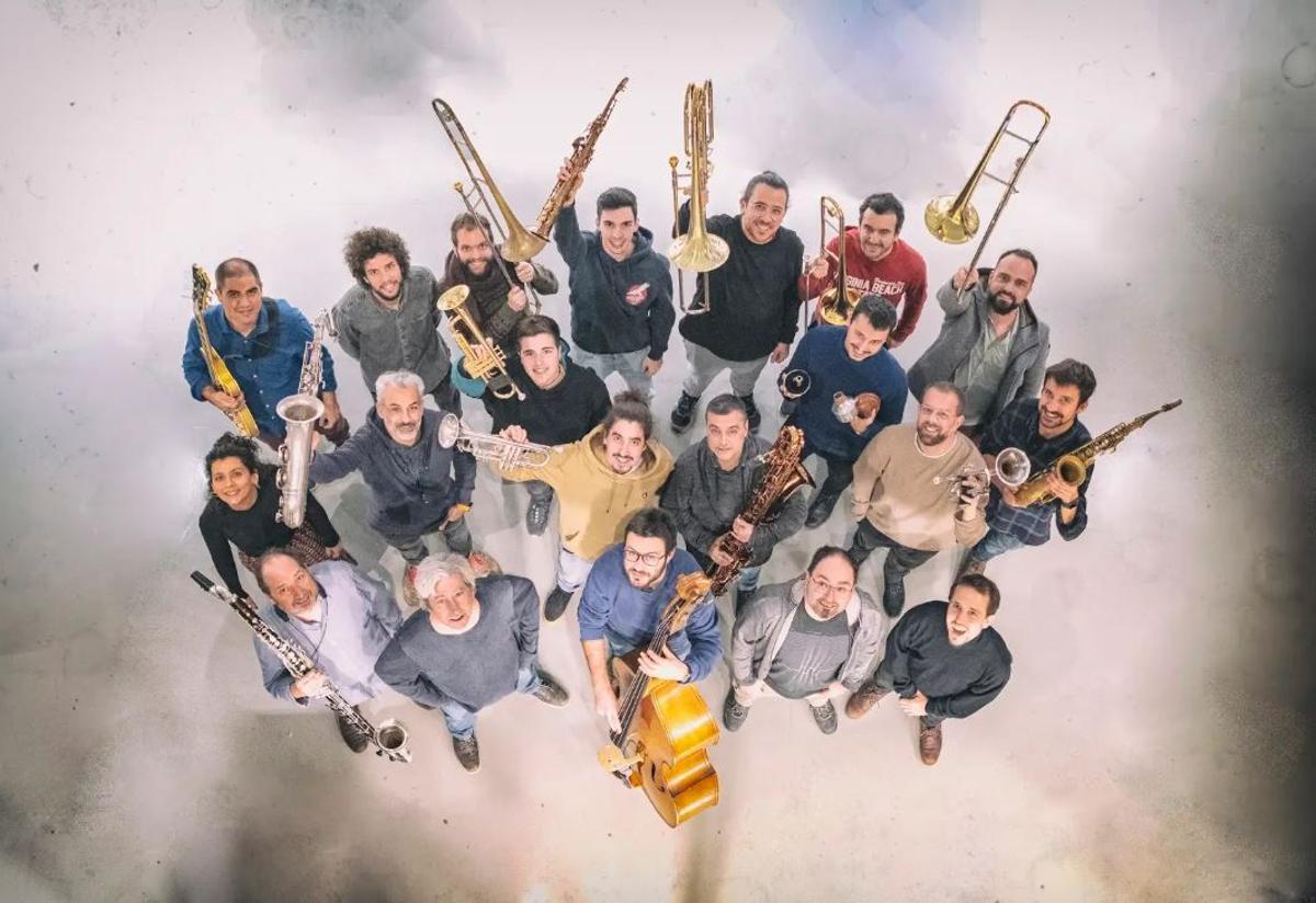 Els integrants de la Girona Jazz Project Big Band