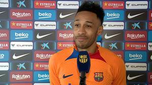 Aubameyang: Estoy con muchas ganas, es un honor jugar en el Barça