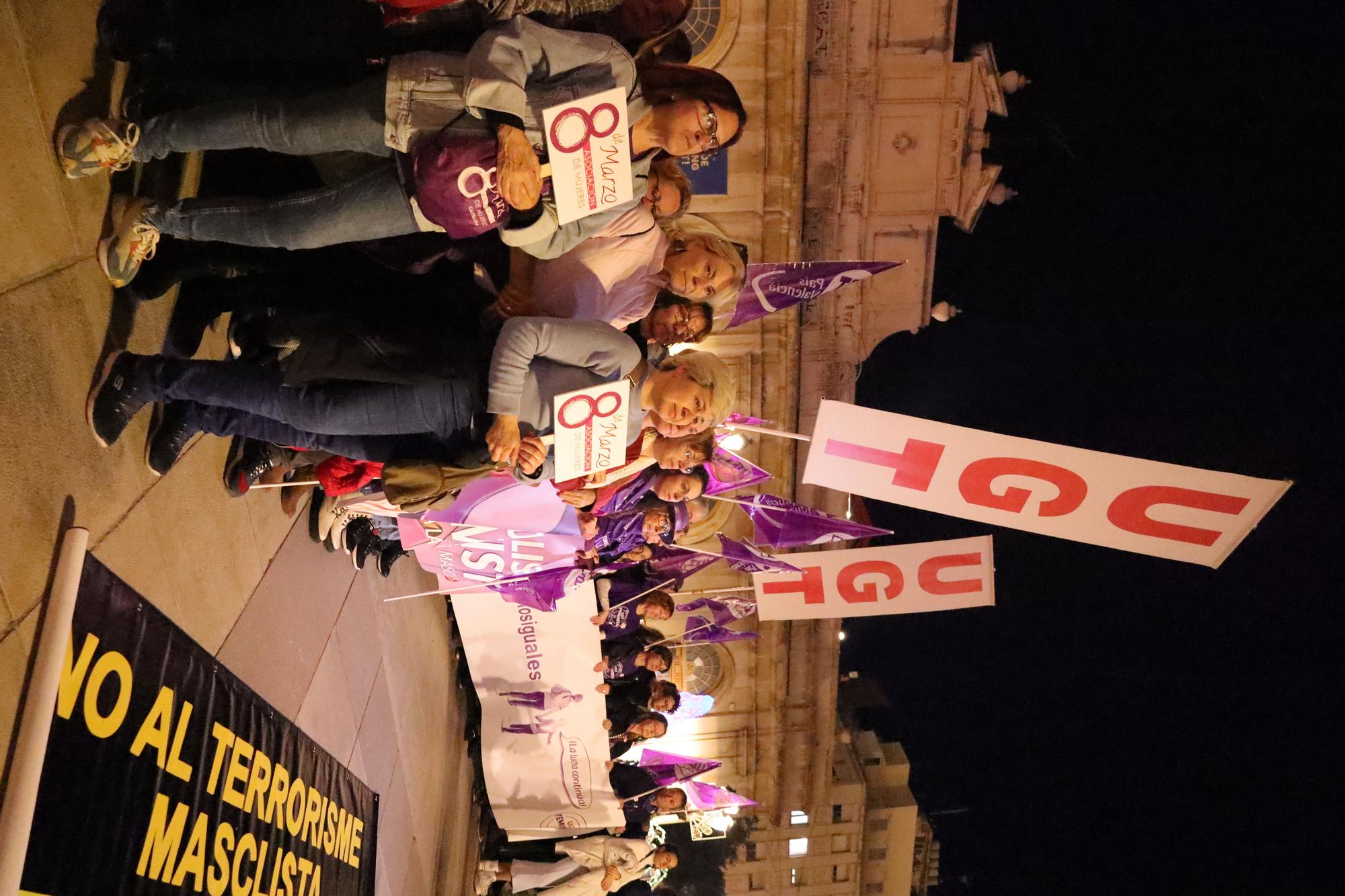 Las mejores imágenes de la manifestación del 8-M en Castellón