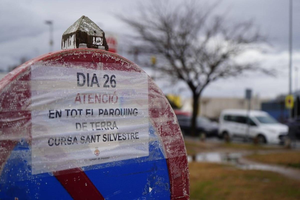 Imatges de la suspensió de la Sant Silvestre de Manresa