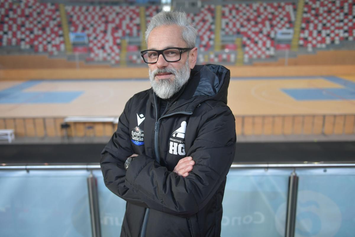 Juan Copa, en el Palacio de los Deportes de Riazor