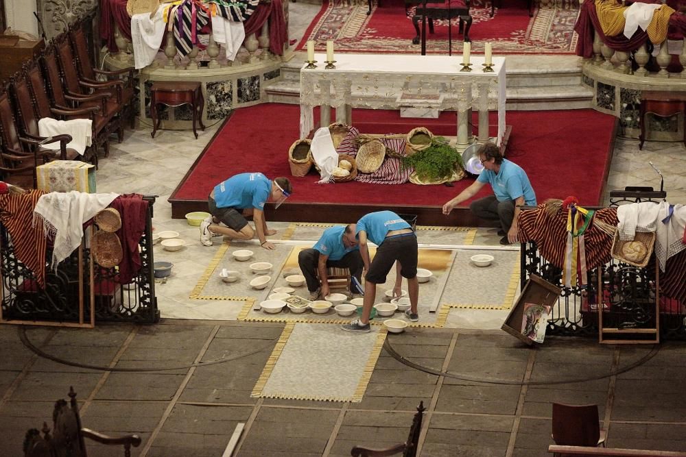 Histórica alfombra del Corpus de La Orotava