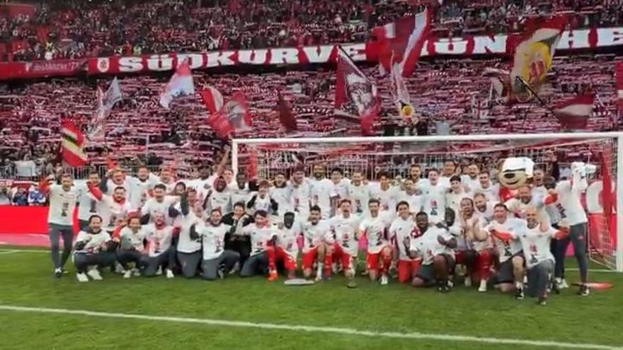 La celebración del Bayern tras conquistar la Bundesliga.