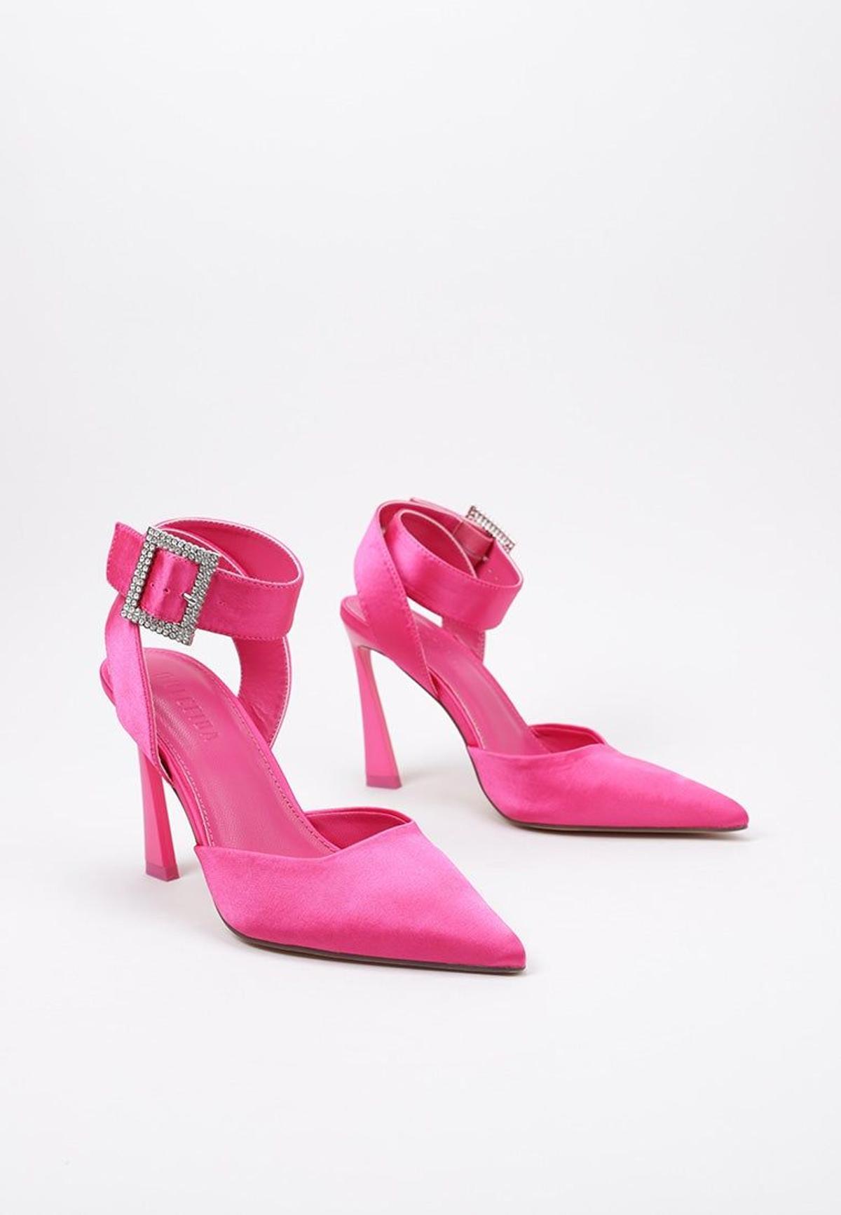 Zapatos rosas de satén de Krack