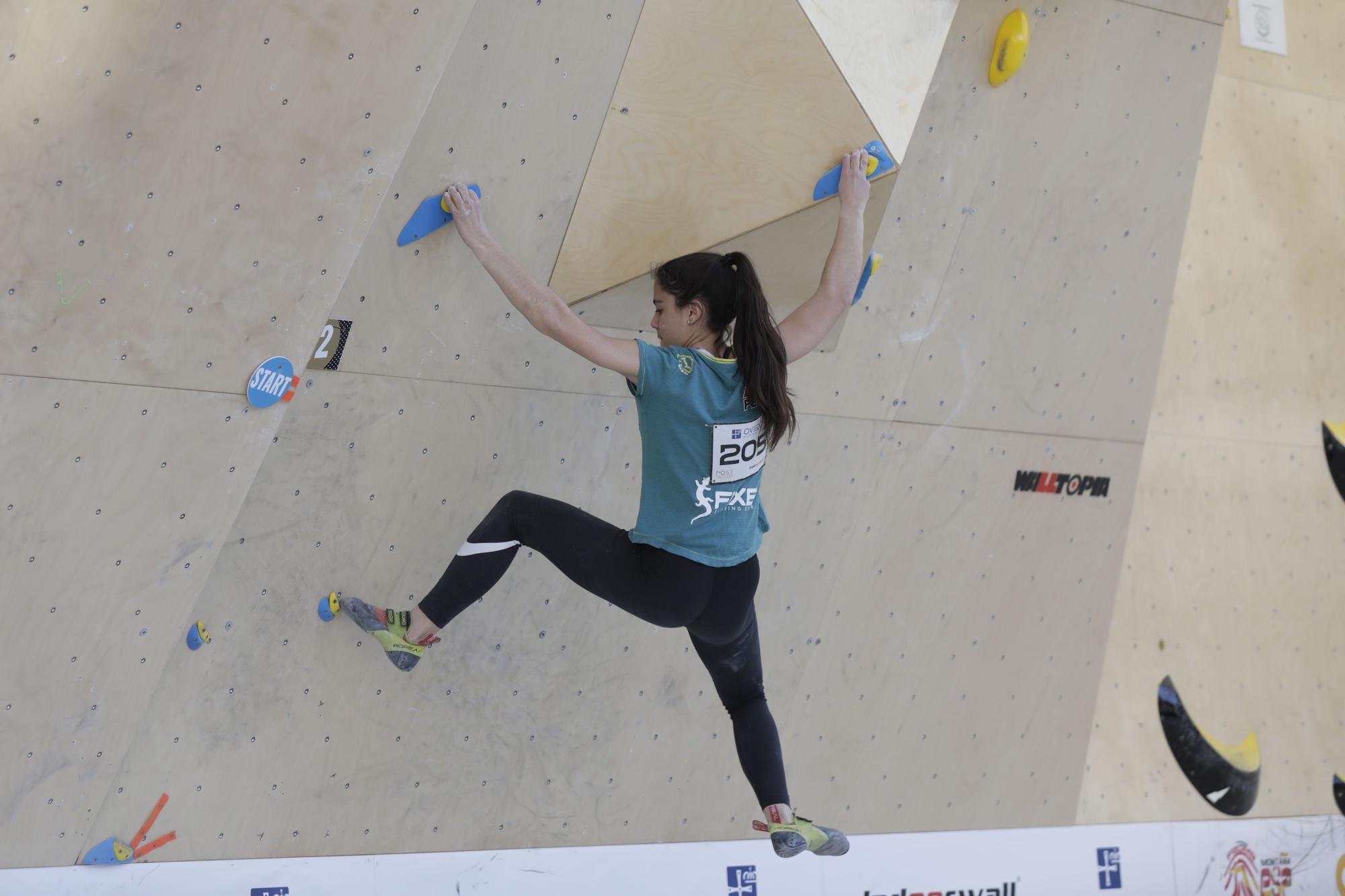 Así se vivió la primera prueba de la Copa de España de escalada en Oviedo