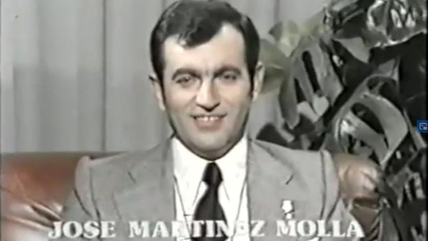 Martinez Mollá, en la presentación del jurado de Eurovision 77