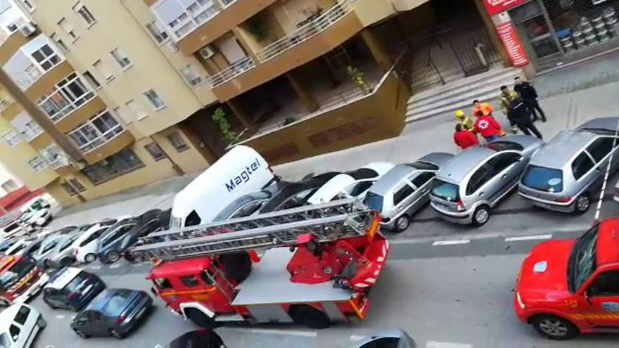 Incendio en un piso de Cáceres