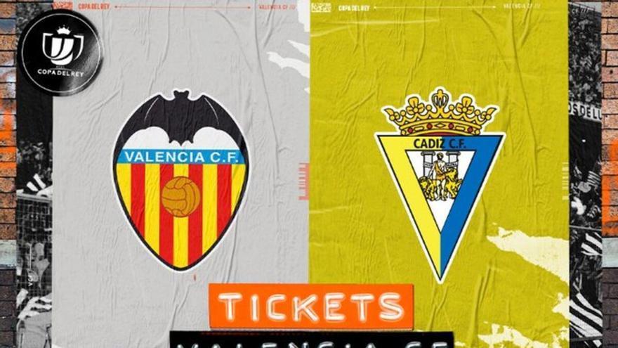 Últimas entradas disponibles para el Valencia CF - Cádiz