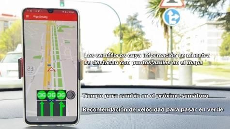 Una de las funcionalidades es sobre el tiempo que tardará el próximo semáforo en cambiar de color.