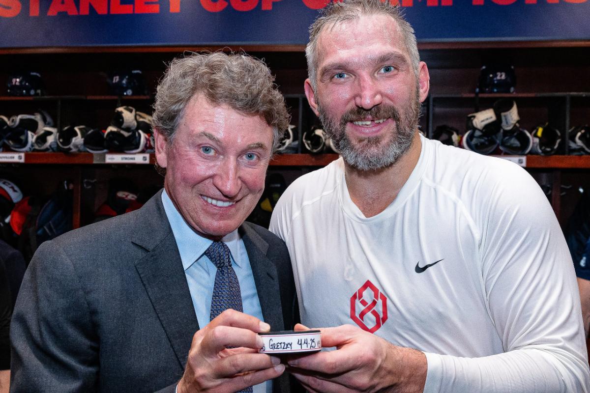 Ovechkin y Gretzky, 894 goles cada uno