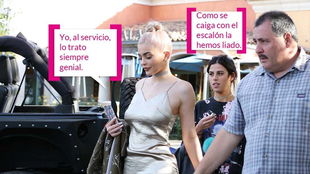 Kylie Jenner con su servicio.