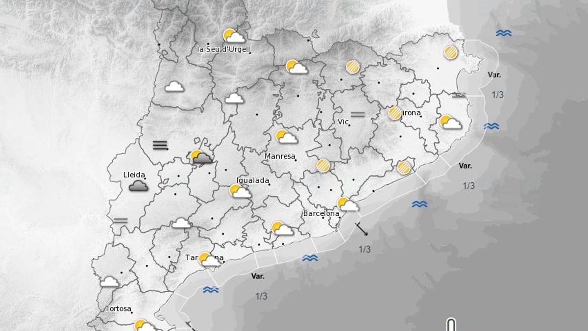 La previsió del temps del 6 de febrer a Catalunya
