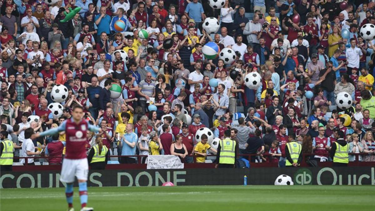 La afición del Aston Villa ha sido muy crítica durante las últimas semanas