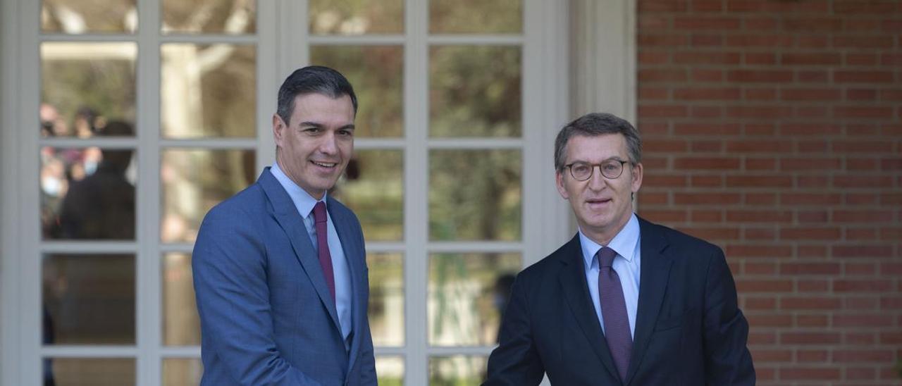 Pedro Sánchez y Alberto Núñez Feijóo.