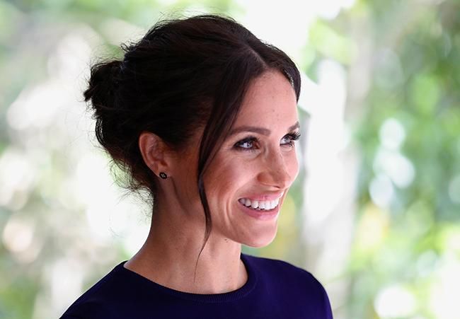 Primer plano de Meghan Markle en Oceanía