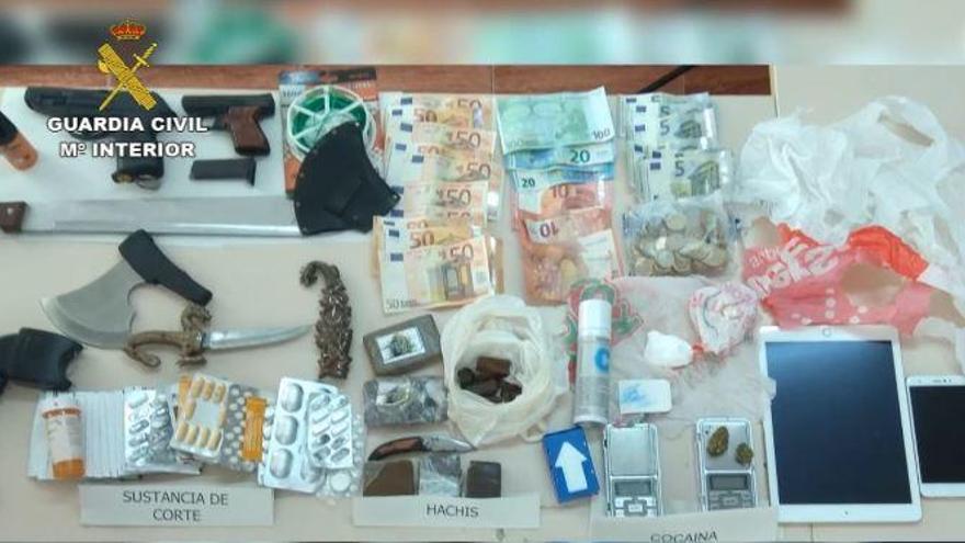 Dos operaciones antidroga se saldan con cuatro detenidos en Mijas