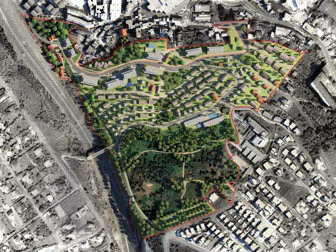 Recreación de la urbanización de Monte Alfeirán