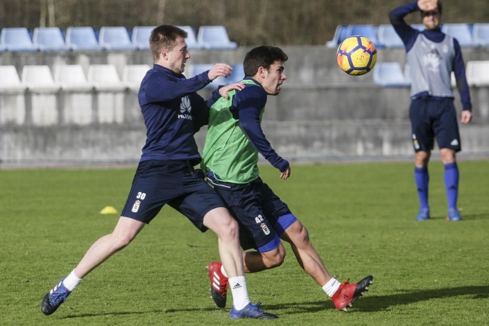 Primer entrenamiento del Real Oviedo del 2018