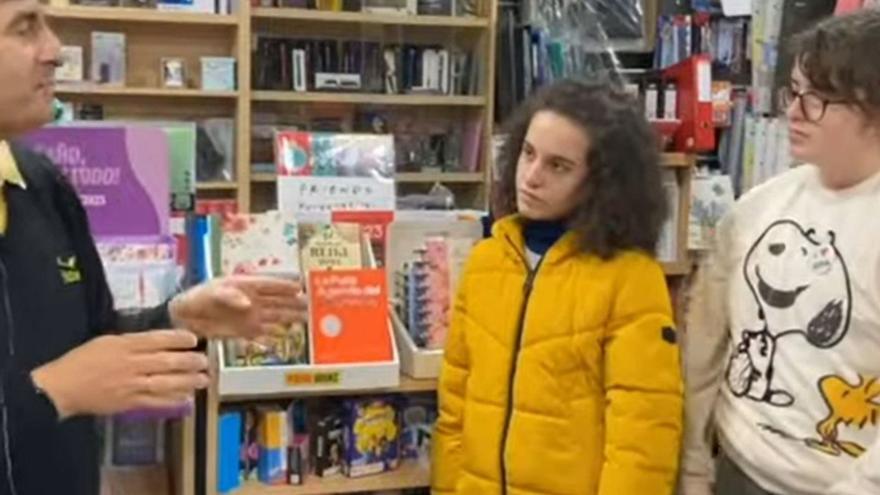 Un fotograma do vídeo sobre o turismo na comarca elaborado polas alumnas do IES A Basella.