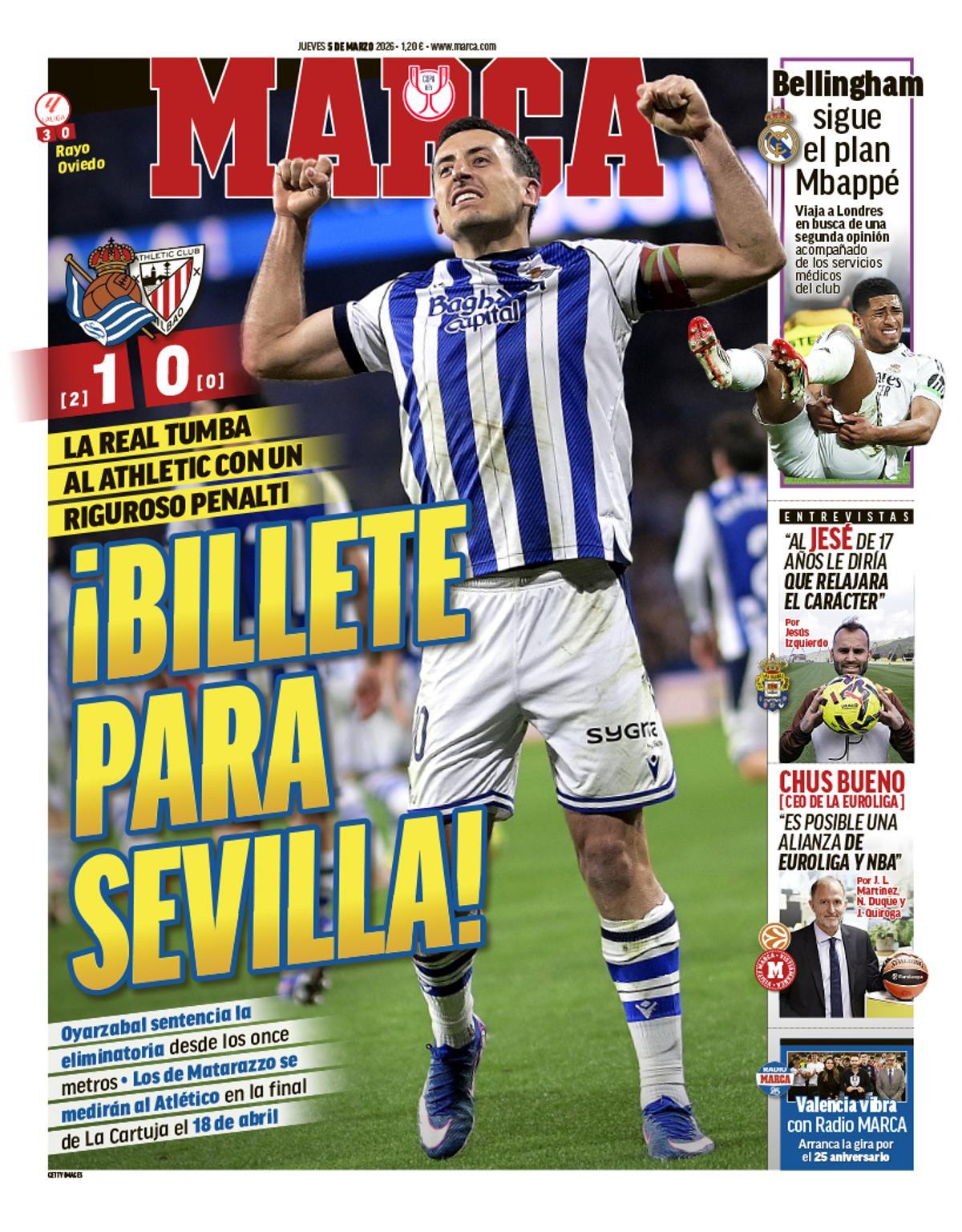 Estas son las portadas de la prensa deportiva de hoy