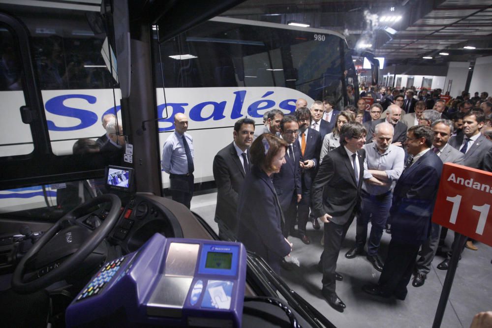 Inauguració de la nova estació d'autobusos de Girona