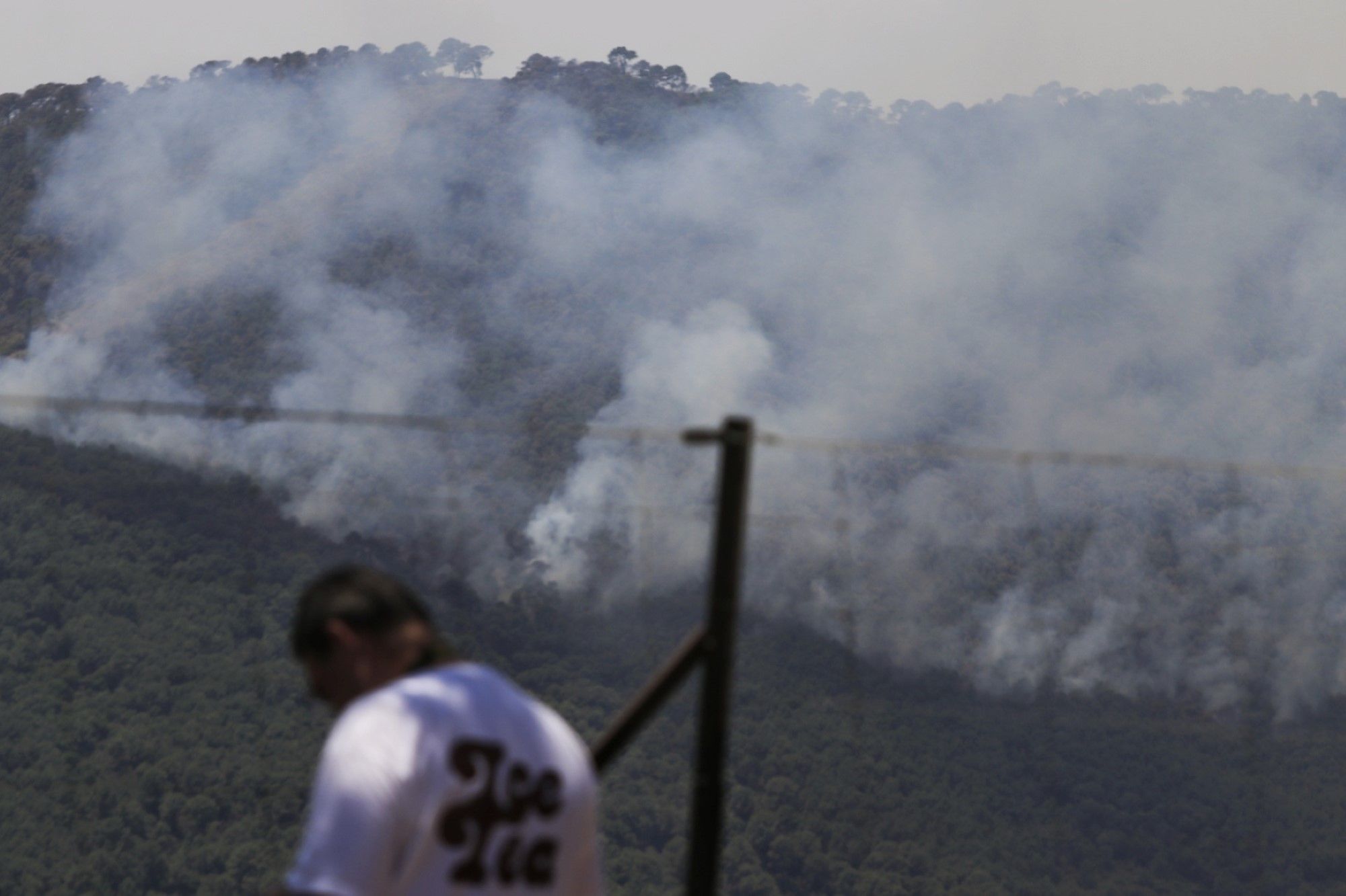 Un millar de efectivos trabajan para controlar el fuego de Sierra Bermeja