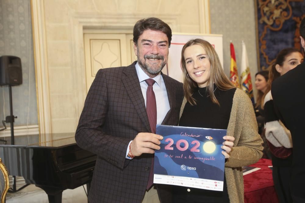 Un momento del acto de presentación del calendario