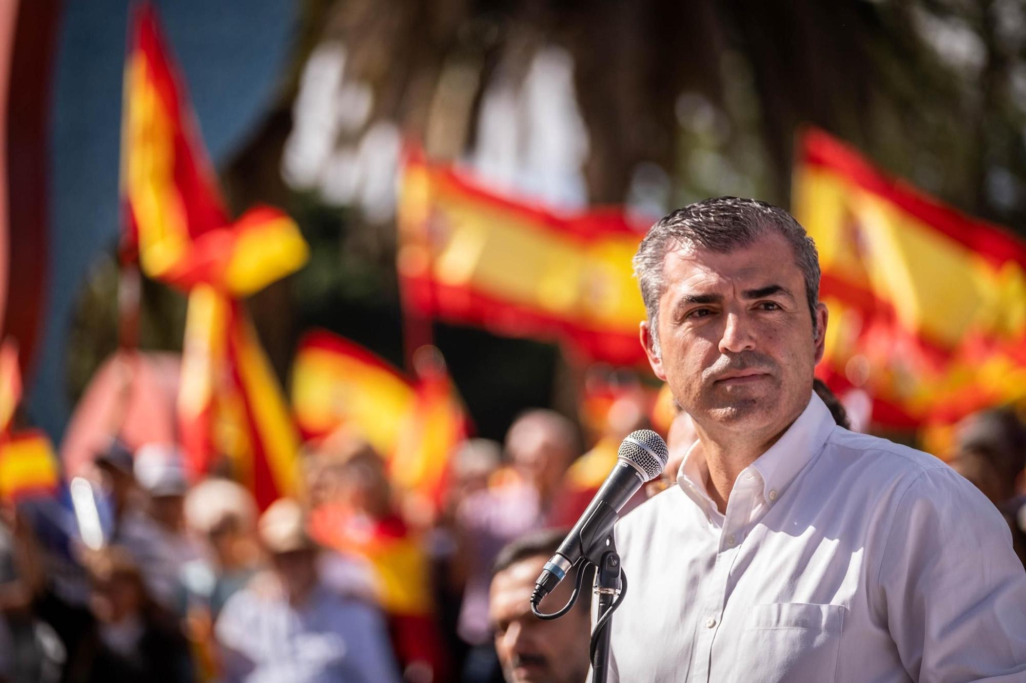 Manifestación contra la ley de amnistía en Santa Cruz de Tenerife