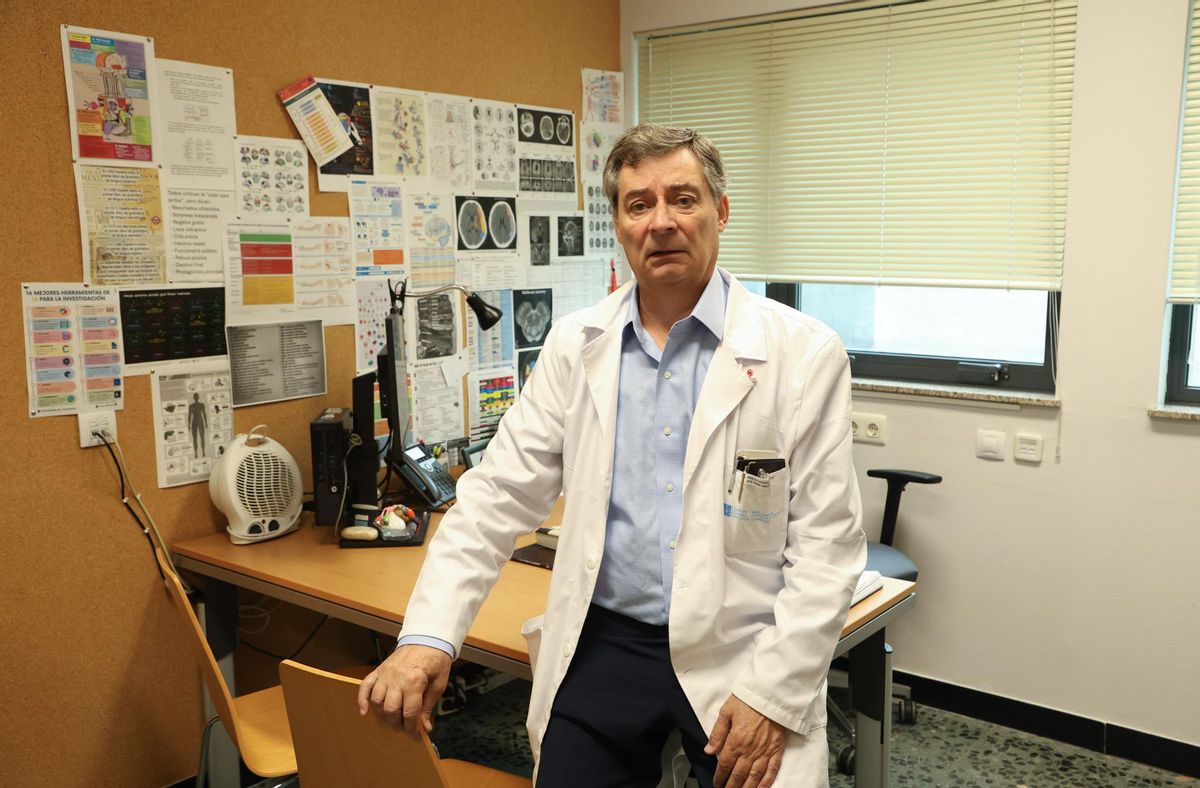 El neurólogo José Mª Prieto, esta semana en Santiago.