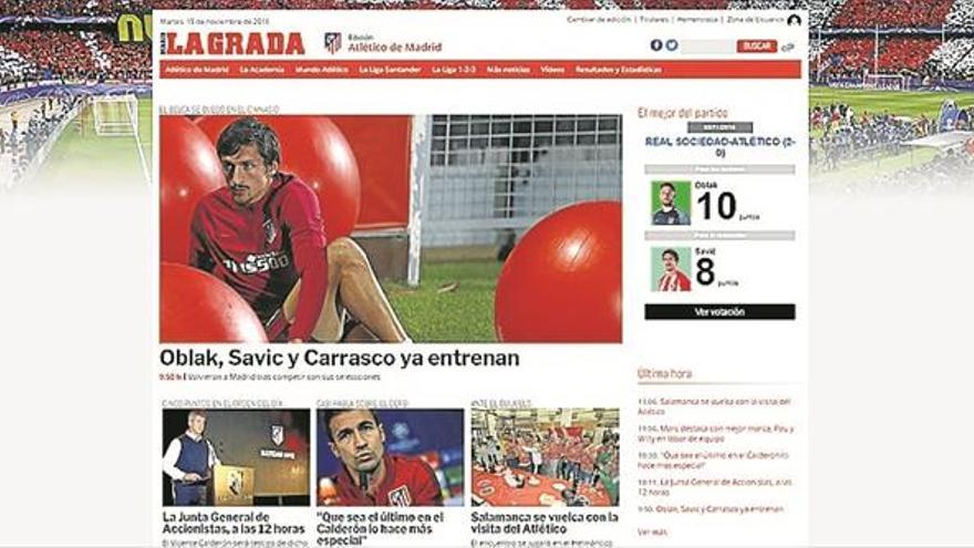 Grupo Zeta lanza web y revista del Atlético