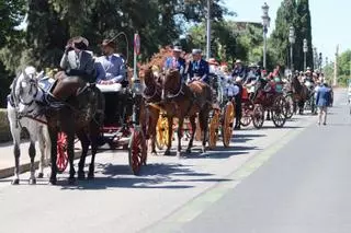 Los caballos abren paso a un esperado y bullicioso sábado en El Arenal