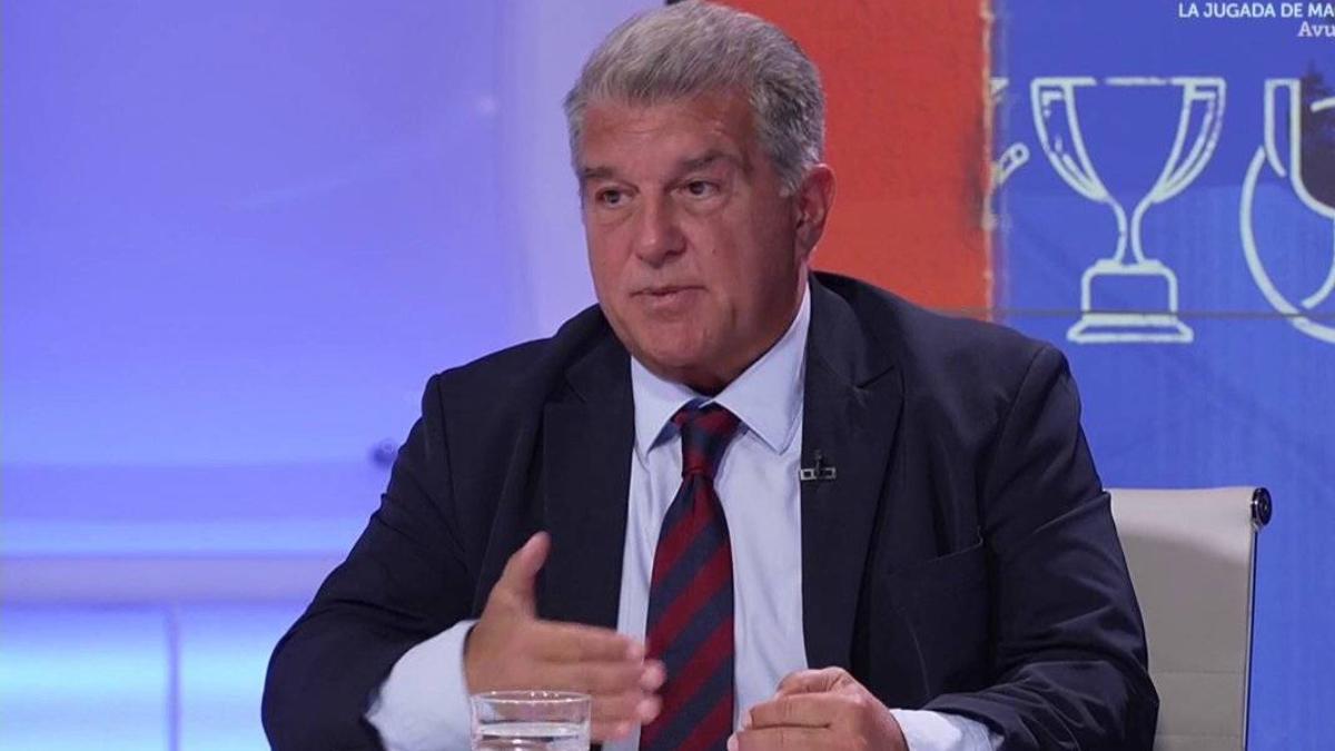 Joan Laporta en la entrevista al programa Campions de TV3