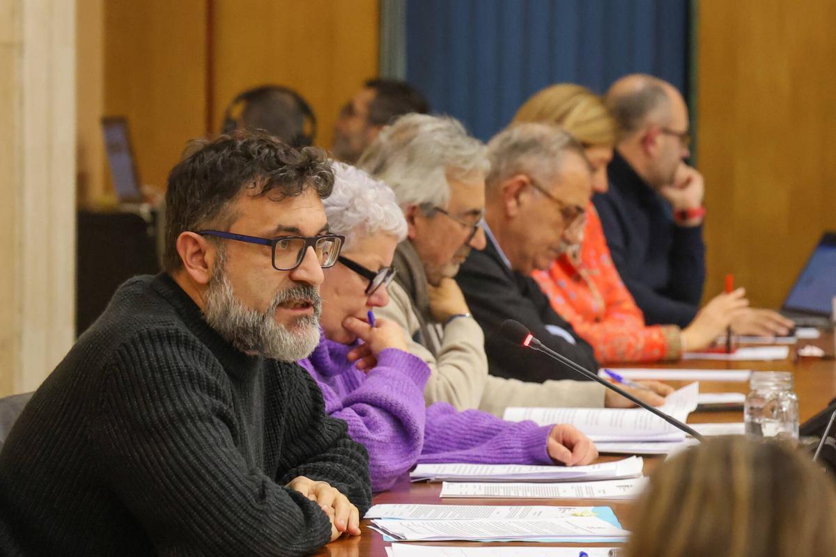 El portavoz de EU de Vilagarcía, Juan Fajardo.