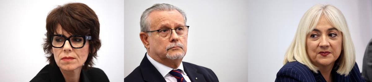 Teresa Fuentes, Alfonso Hernández y Paqui Sánchez, este jueves.