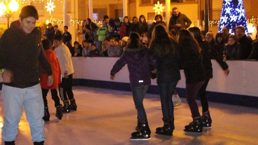 La pista de hielo, uno de los atractivos.