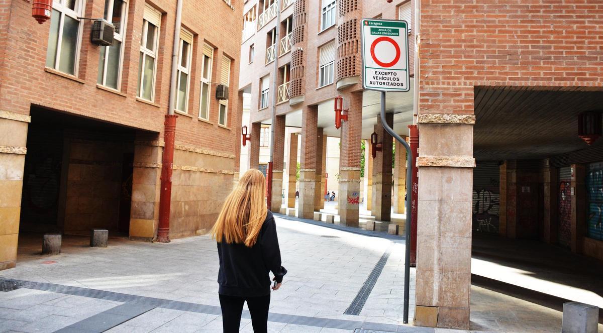 La zona de bajas emisiones en Zaragoza.