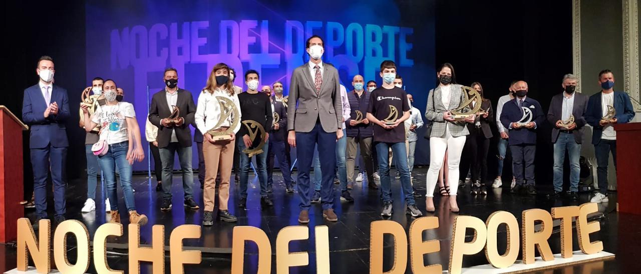 La edición pasada de la Gala del Deporte Eldense, en mayo de 2021 en el Teatro Castelar.