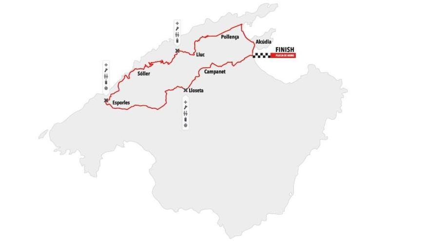 Recorrido de 167 kilómetros