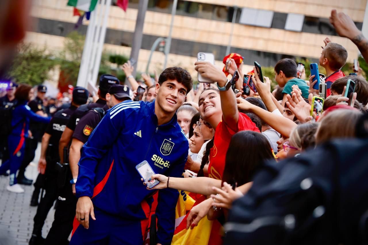 La selección española en Córdoba: la afición se vuelca con los jugadores
