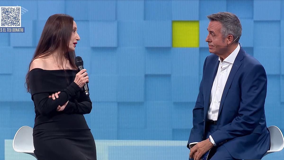 Luz Casal durante la Maratón de 3Cat contra el cáncer