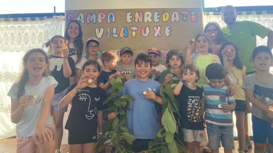 El campamento de Vilatuxe celebra estos días sus olimpiadas