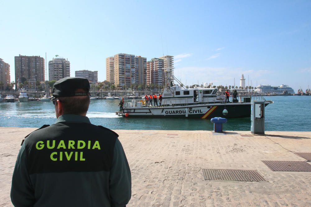 Simulacro en el puerto de Málaga