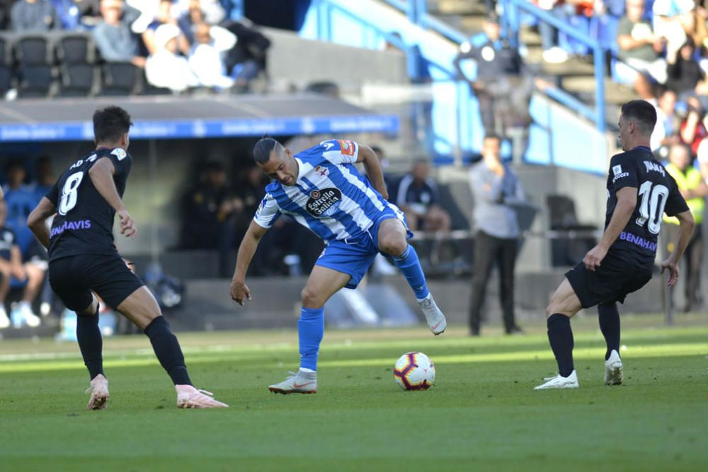 El Málaga CF consigue un trabajado punto en su visita a Riazor que pudo acabar en victoria pero también en derrota