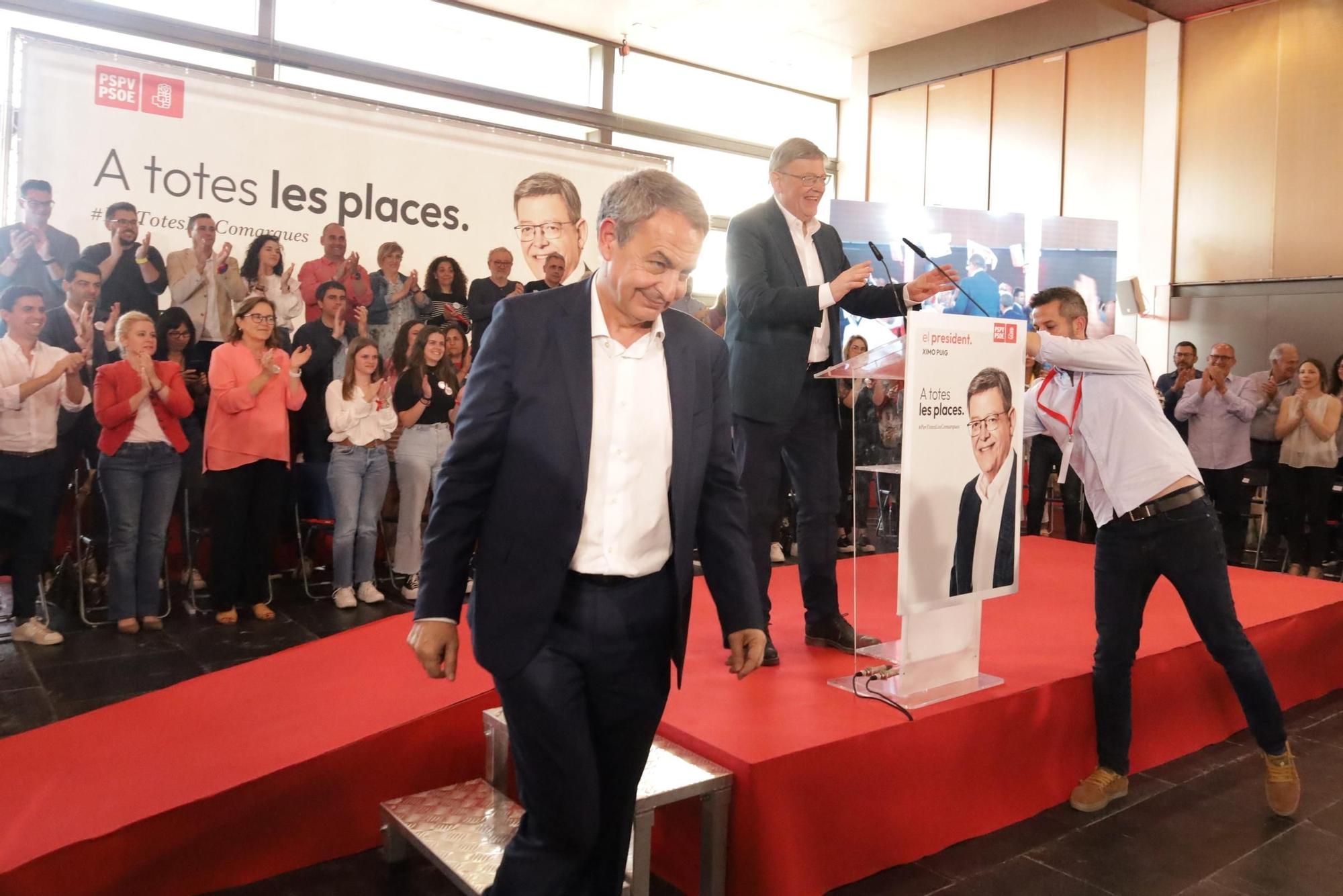 Cierre de campaña del PSPV-PSOE en Castellón con José Luis Rodríguez Zapatero