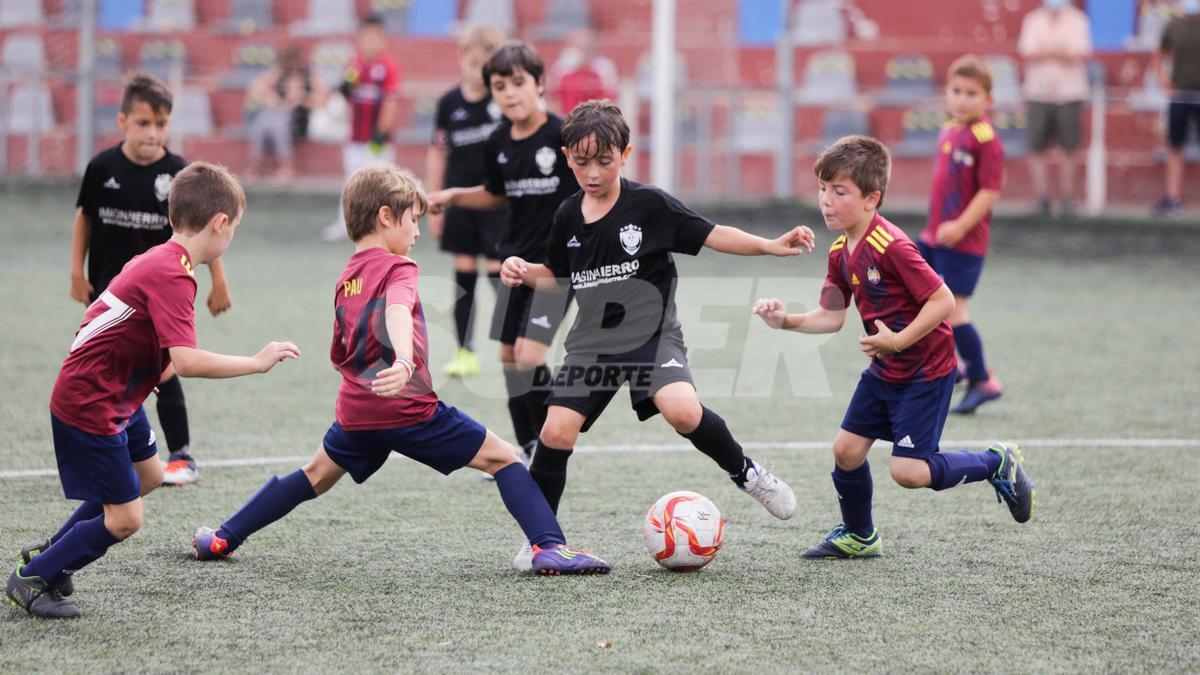 Un lance del partido entre Albal y Atlético Sedaví