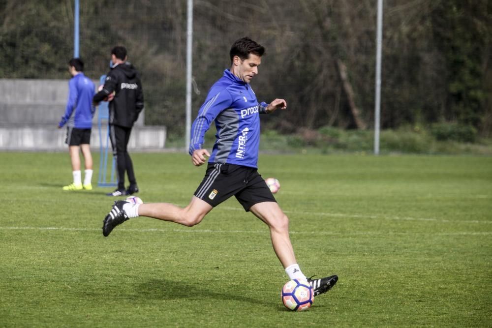 Entrenamiento del Real Oviedo en El Requexón