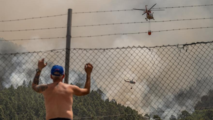 Evolución del incendio en Tenerife