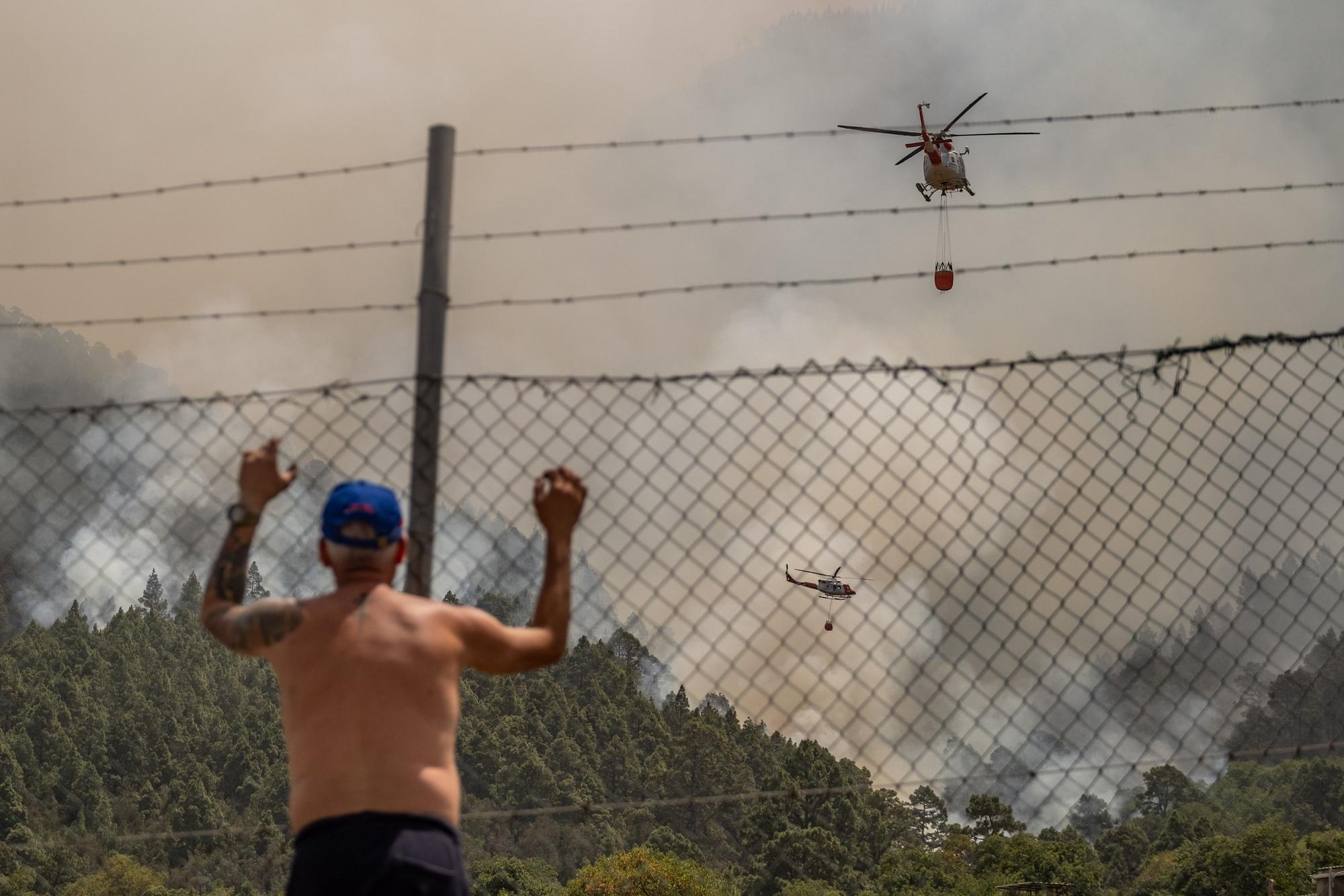 Evolución del incendio en Tenerife