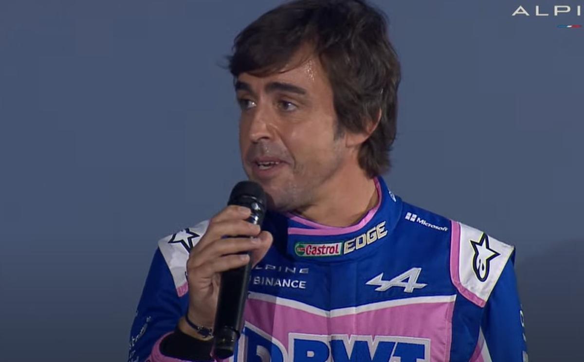Alonso confía en una buena temporada de F1 en la presentación del coche de Alpine